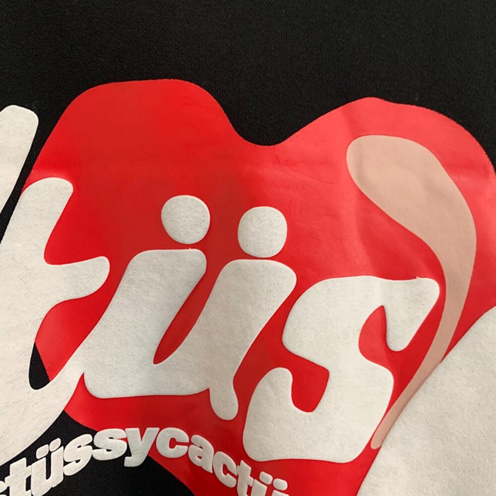 Cactus Plant Flea Market × Stussy collaboration black cotton sweatshirt - Picture 3 of 7